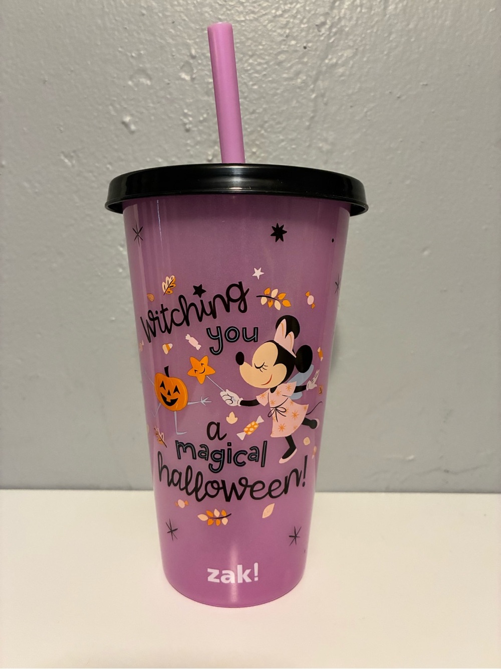 Disney Halloween Minnie Mouse Plastic tumbler Cup